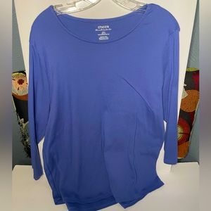 Chico’s the ultimate tee size 3 or XL shirt in light blue Women’s